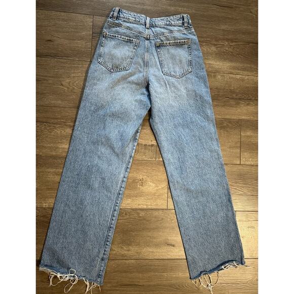 Garage Denim Wide Leg Distressed Ripped Jeans Size 3/ 26 - Picture 6 of 7